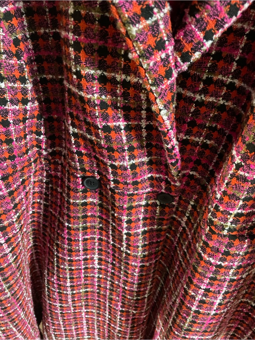 torrid Fuchsia Tweed-Accent Coat - Picture 3 of 10